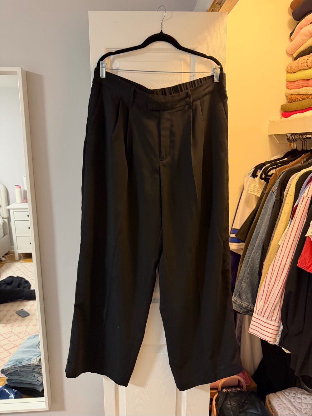 A New Day Black Wide-Leg Trousers